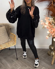 Sweatshirt - Solid Patchwork Color Christmas Hoodies-L