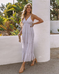 Robe longue Donna ajustable à détails métalliques 