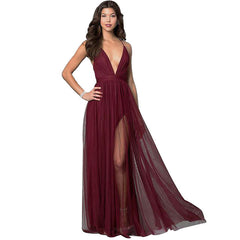 Robe longue Petal Dust - Vin