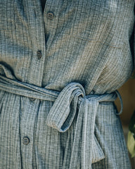 Robe longue Arman en maille côtelée avec poches - VENTE FINALE