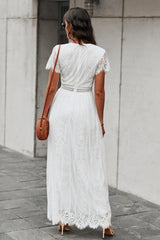 Robe midi en dentelle Away With The Breeze