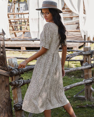 Robe maxi patchwork à poches Placide Waters 