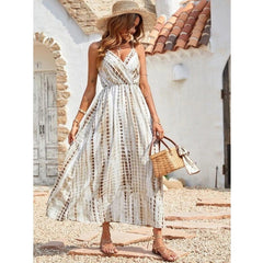 Robe longue en dentelle florale Kauai - VENTE FINALE 