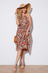 Robe midi à manches bouffantes smockées Night Fever 