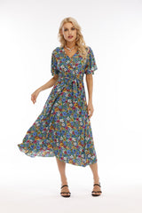 Robe midi fleurie Larsen 