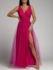 Robe longue Petal Dust - Magenta 