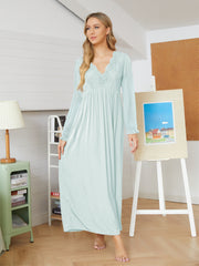 Robe midi scintillante tissée Queenie - Menthe 