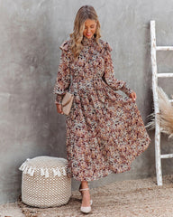 Robe maxi imprimée à dos nu Swoop 