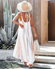 Robe longue Mary imprimée à franges et nœud papillon 