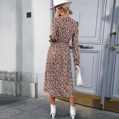 Robe midi Reno à poches et smocks floraux - VENTE FINALE 