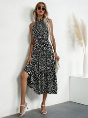 Robe maxi asymétrique à fleurs et poches Brystol