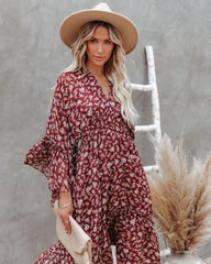 Robe midi Brookings à fleurs scintillantes - VENTE FINALE 