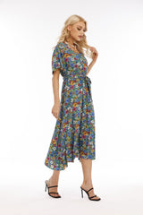 Robe midi fleurie Larsen 