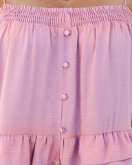 Robe midi à volants et franges Brisbane - Mauve 