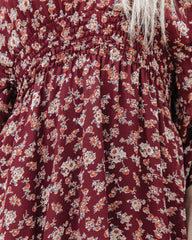 Robe midi asymétrique à fleurs Hailey 