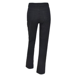 KittenAlarm - Jean taille basse à motif tête de mort pour femme, style streetwear, pantalon en denim noir, esthétique cyber Y2K, style gothique, C82-DI53